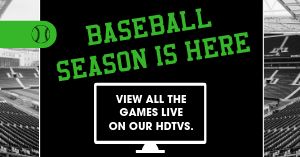 Baseball Bar Facebook Post