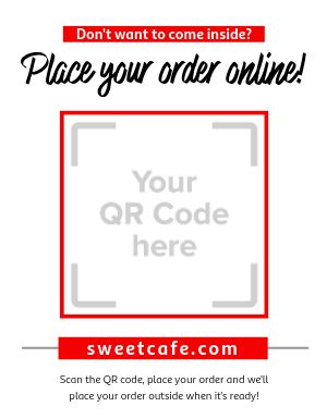 Order Online QR Flyer