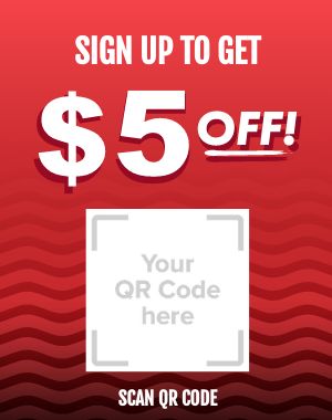 Red QR Code Poster