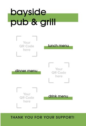 QR Codes Tent Card