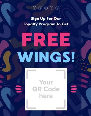 Abstract QR Code Poster
