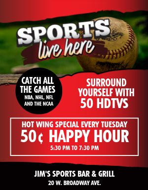 Bar Sports Flyer