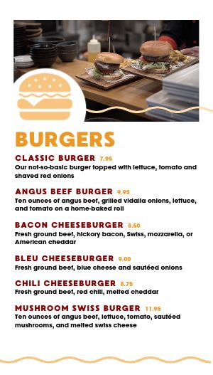 Game Day Deals Vertical Digital Menu Board