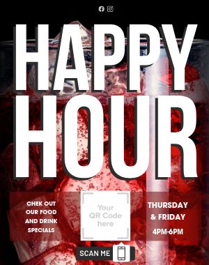 QR Code Bar Poster