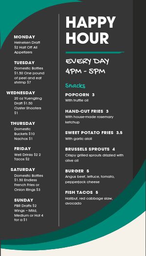 Game Day Deals Vertical Digital Menu Board