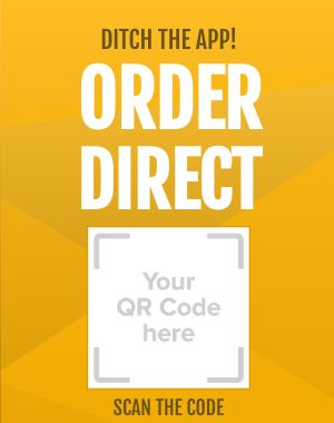 Yellow QR Code Poster