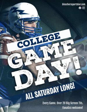 College Football Game Day Flyer
